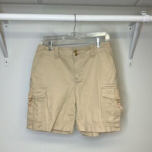 Lauren‎ Ralph Lauren Khaki Cargo Shorts- 4